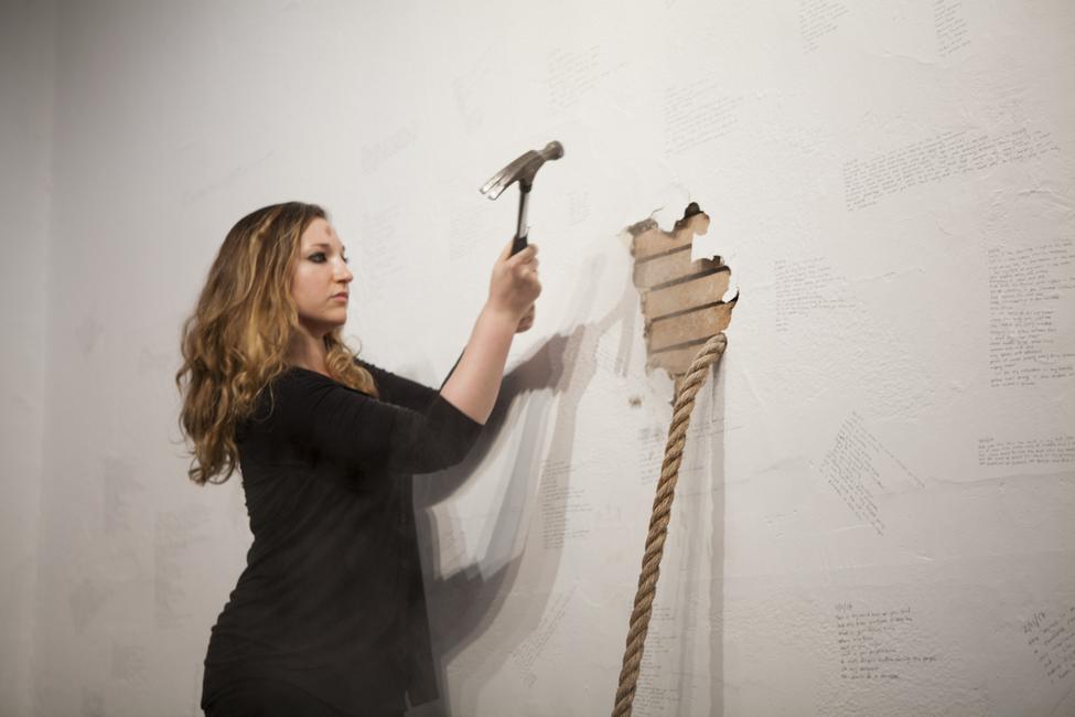 Monsters In Their Eyes, 12 hr durational performance with Ali Kheradyar, photo by Tasha Bjelic