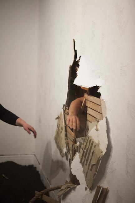 Monsters In Their Eyes, 12 hr durational performance with Ali Kheradyar, photo by Tasha Bjelic