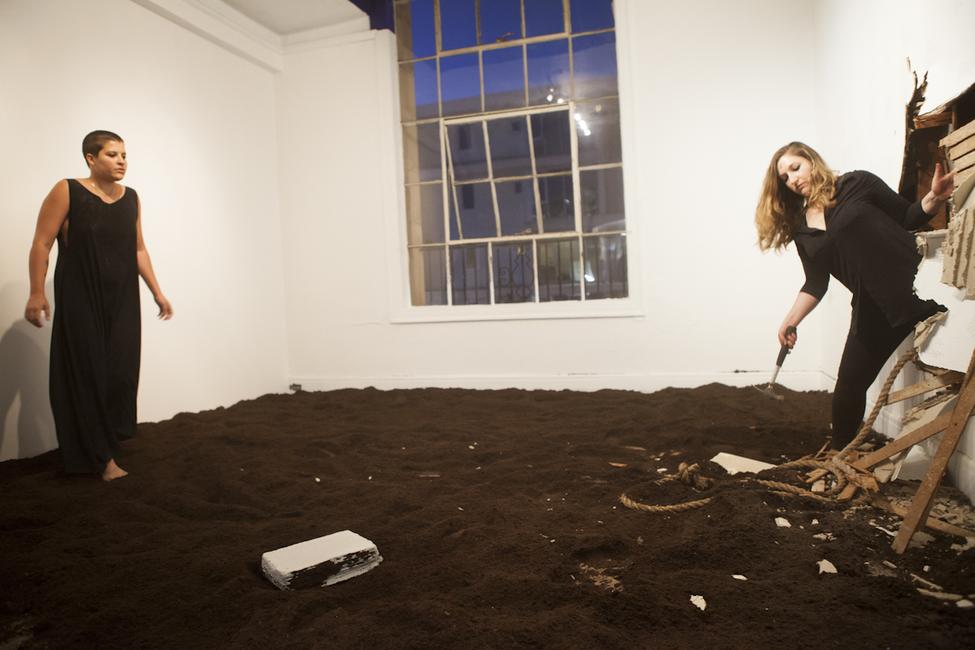 Monsters In Their Eyes, 12 hr durational performance with Ali Kheradyar, photo by Tasha Bjelic