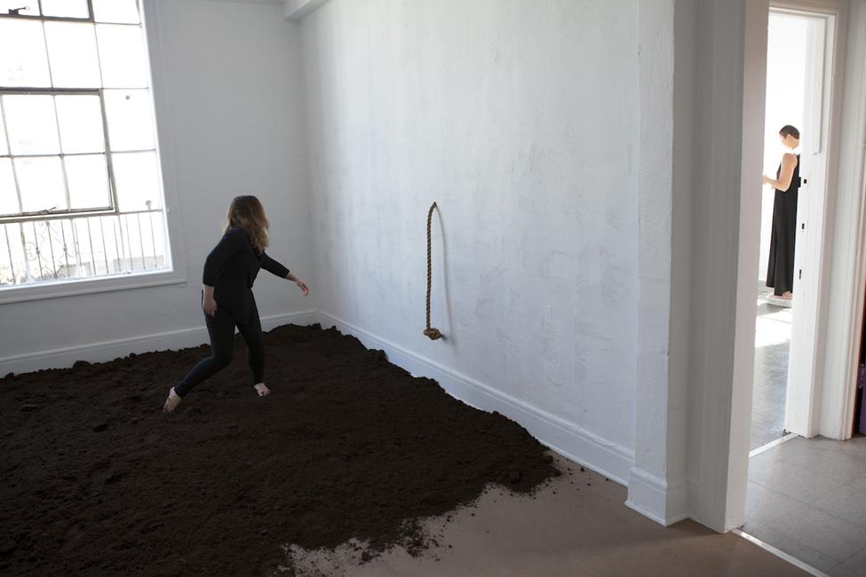 Monsters In Their Eyes, 12 hr durational performance with Ali Kheradyar, photo by Tasha Bjelic