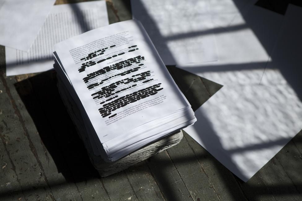 Monsters In Their Eyes, 12 hr durational performance with Ali Kheradyar, photo by Tasha Bjelic