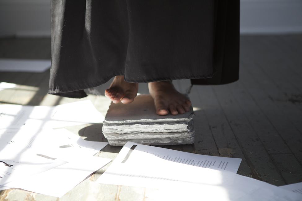 Monsters In Their Eyes, 12 hr durational performance with Ali Kheradyar, photo by Tasha Bjelic